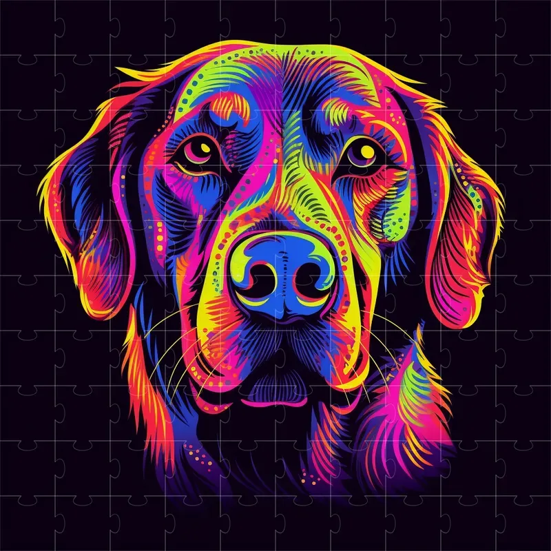 Colorful Animal Portrait Design Graphics