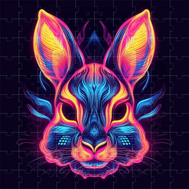 Colorful Animal Portrait Design Graphics