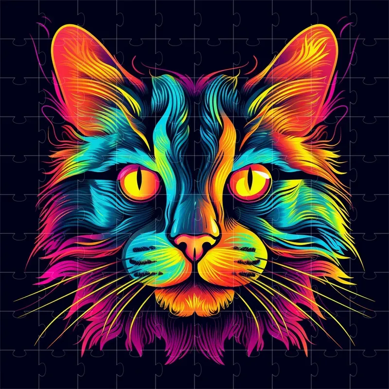 Colorful Animal Portrait Design Graphics