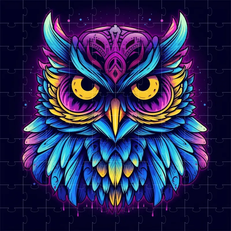 Colorful Animal Portrait Design Graphics