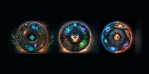 Elemental Talismans generated by midjourney