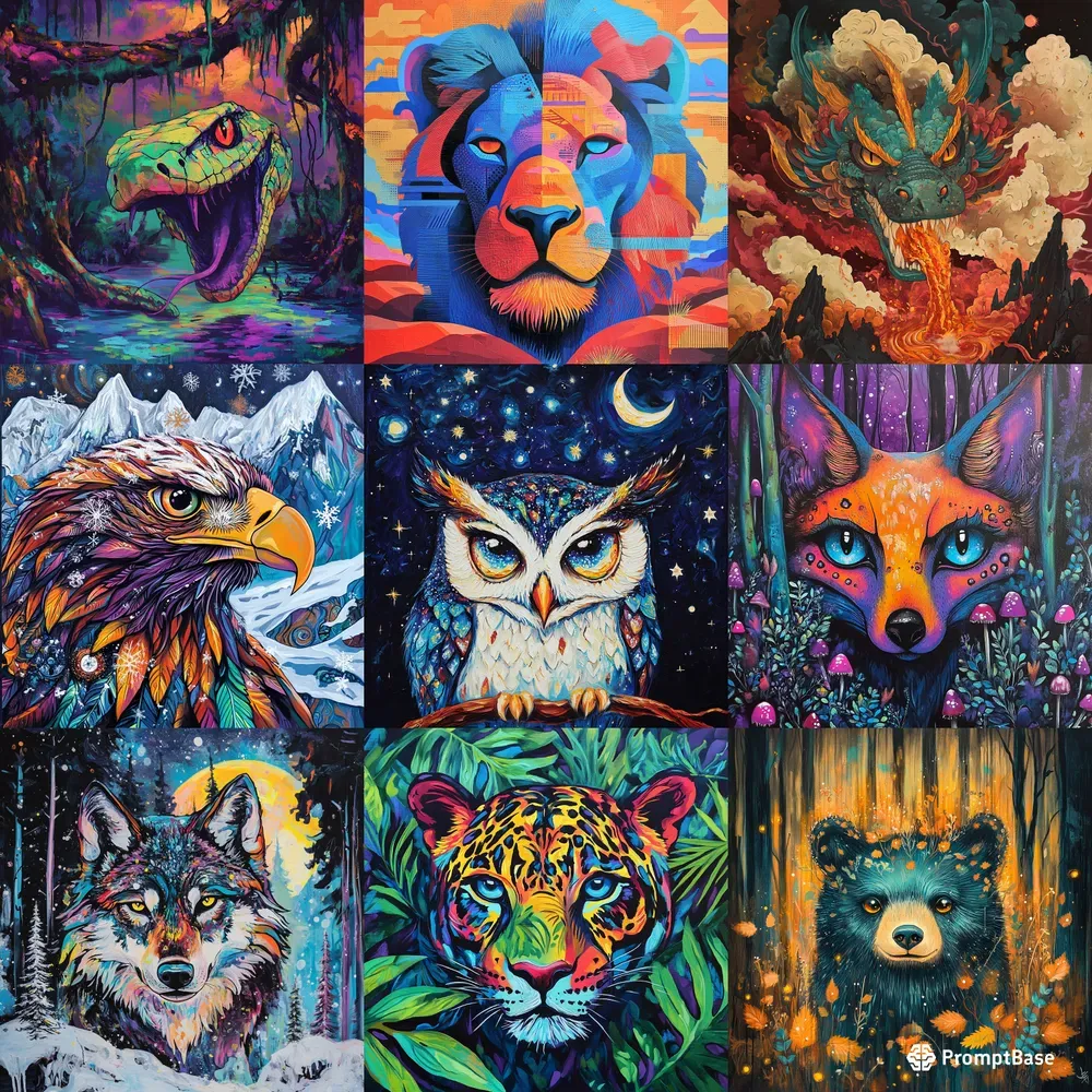 Vibrant Wildlife Portraits