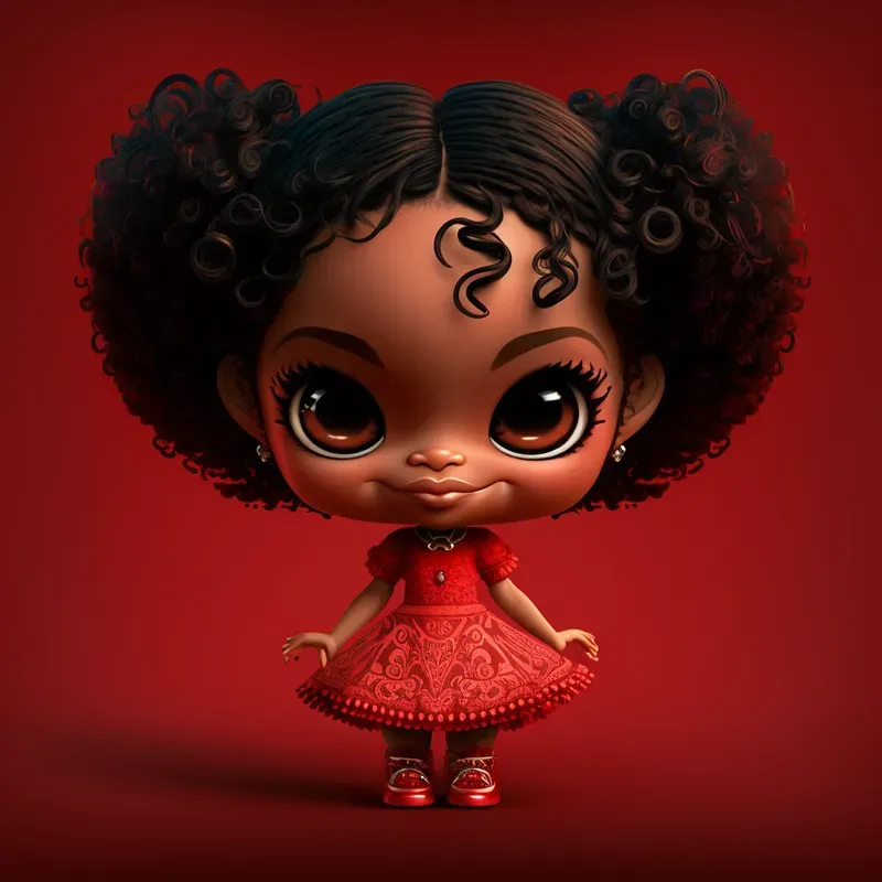 Pixar Full Body Chibi Girl Dolls