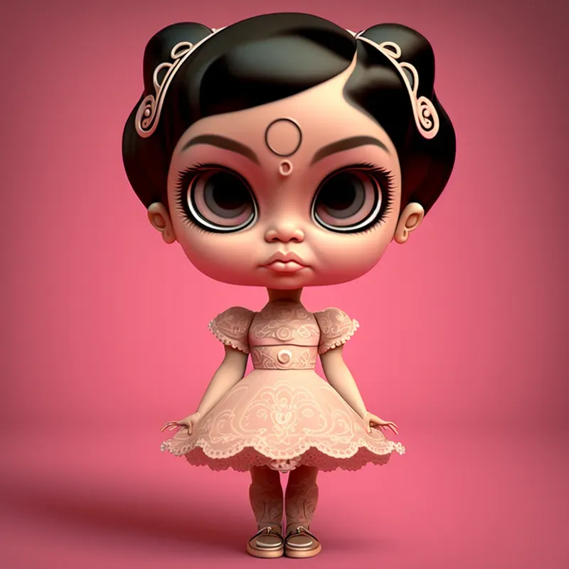 Pixar Full Body Chibi Girl Dolls