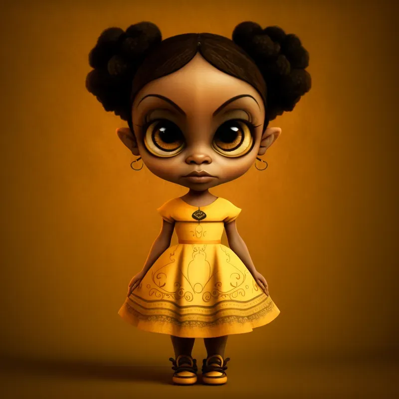 Pixar Full Body Chibi Girl Dolls