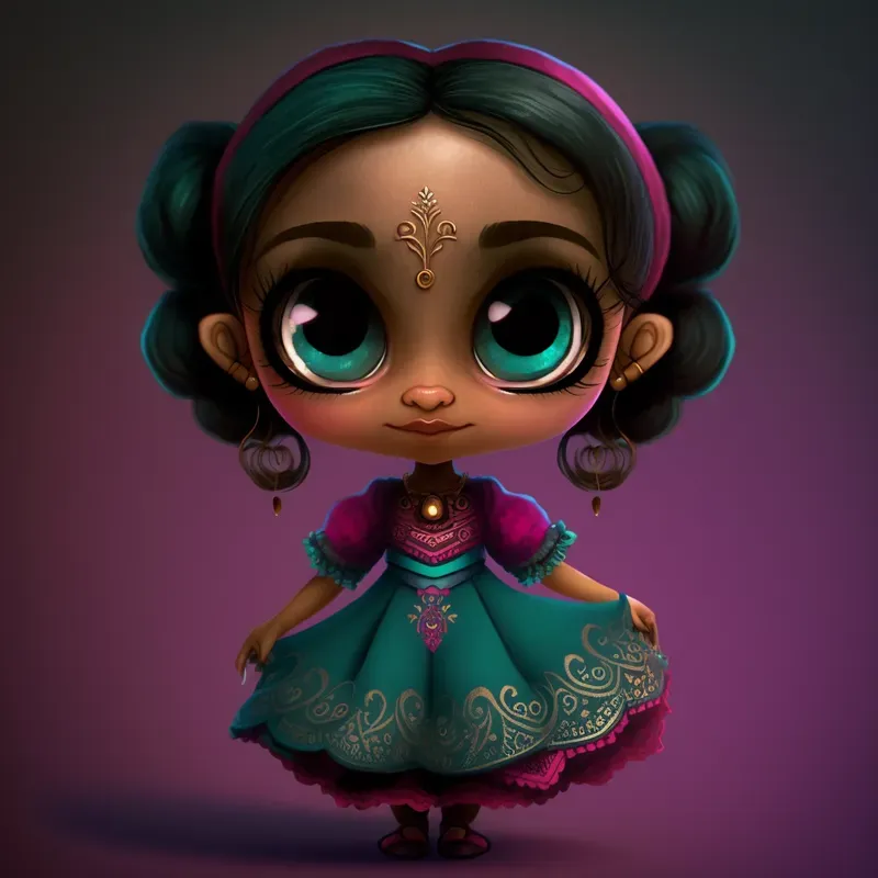 Pixar Full Body Chibi Girl Dolls