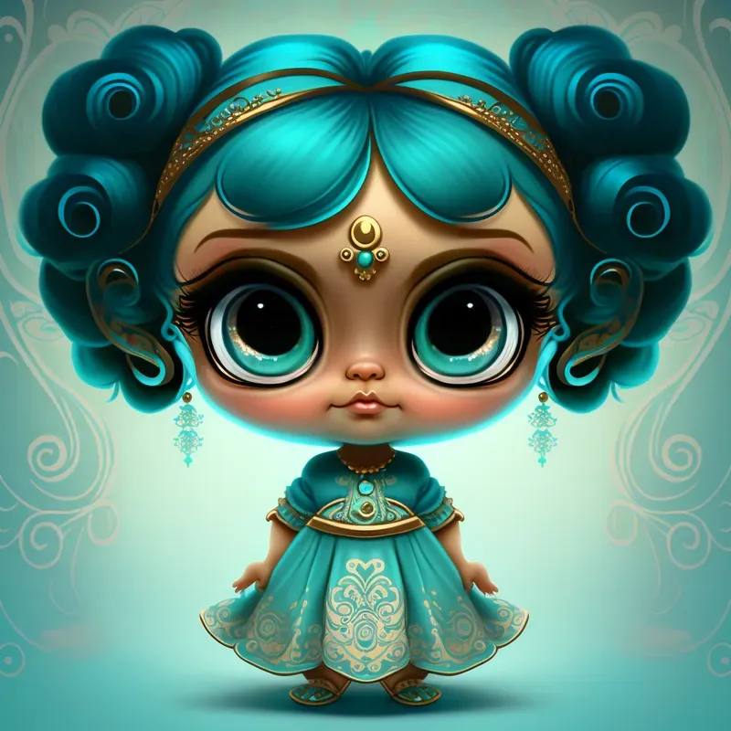 Pixar Full Body Chibi Girl Dolls