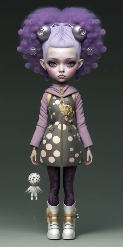 Full Body 3D Punk Realistic Doll Figures