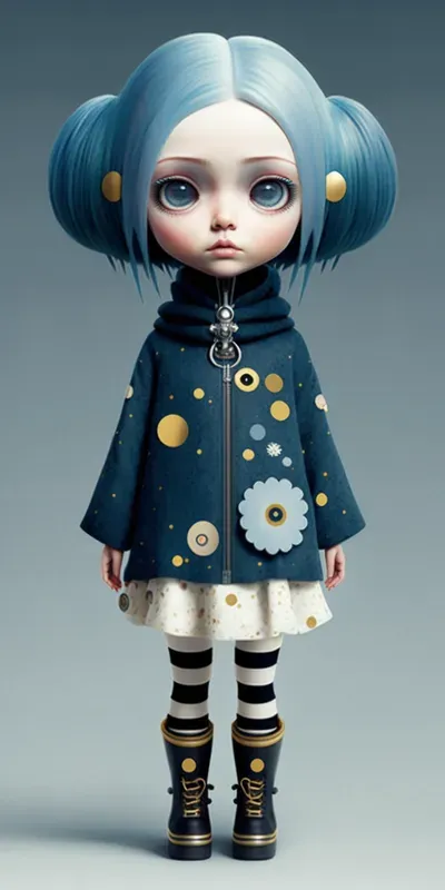 Full Body 3D Punk Realistic Doll Figures