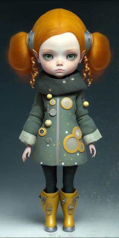 Full Body 3D Punk Realistic Doll Figures