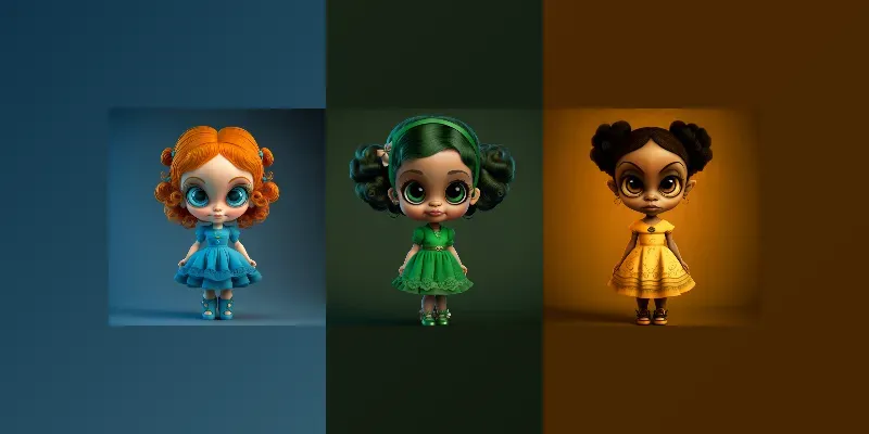 Pixar Full Body Chibi Girl Dolls generated by undefined
