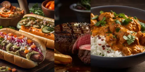 Photorealistic Gourmet Food Ads Pictures generated by midjourney