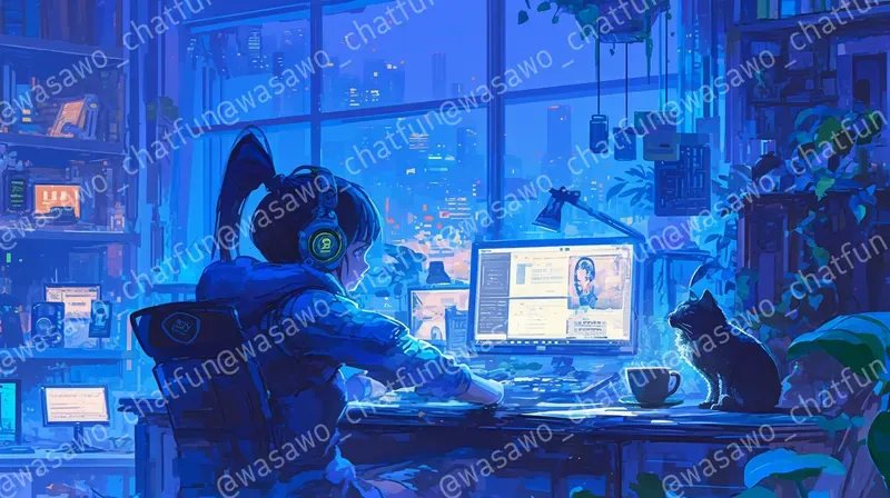 Anime Lofi Room Scene Generator