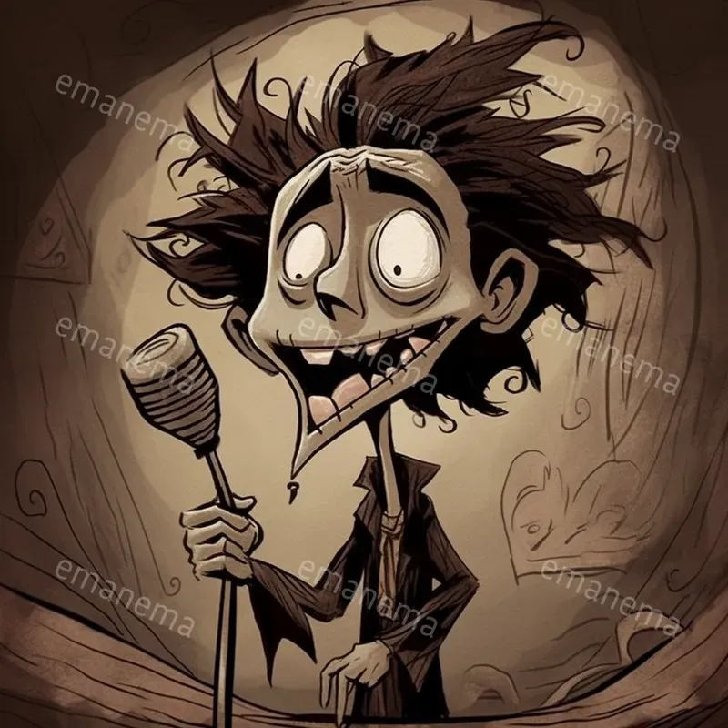 Modern Cartoons Tim Burton Style