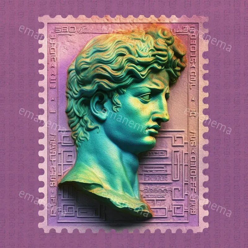 Vaporwave Stamps