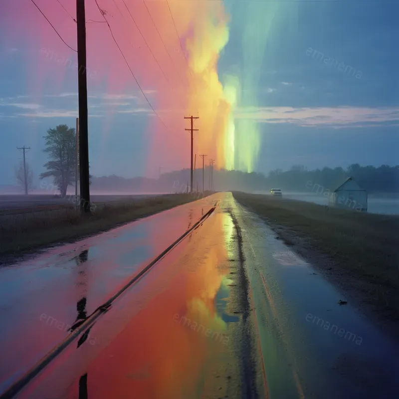 Rainbow Refraction Photographs