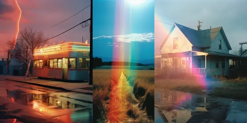 Rainbow Refraction Photographs generated by undefined