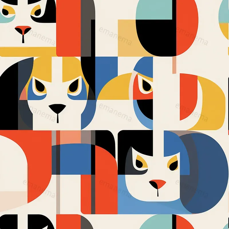 Bauhaus Collage Patterns