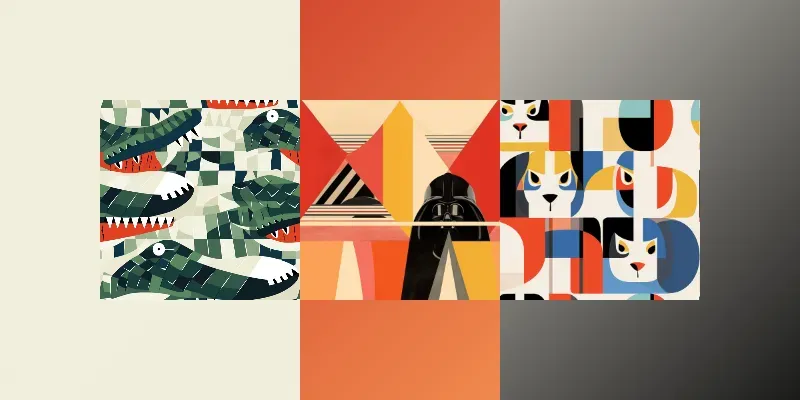 Bauhaus Collage Patterns generated by undefined