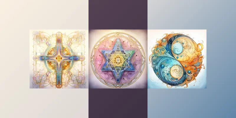 Fantastic Illustrations Of Sacred Symbols generated by undefined