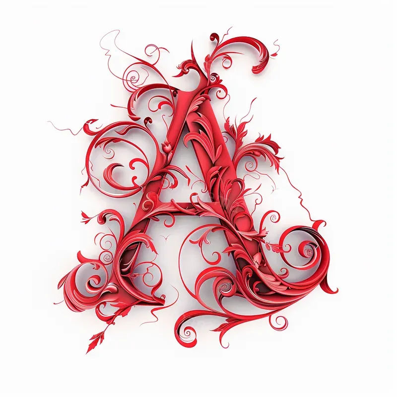 Swirls And Filigree Letters