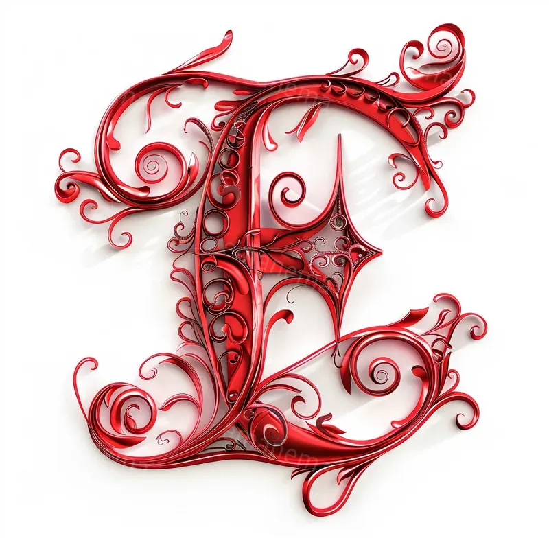 Swirls And Filigree Letters