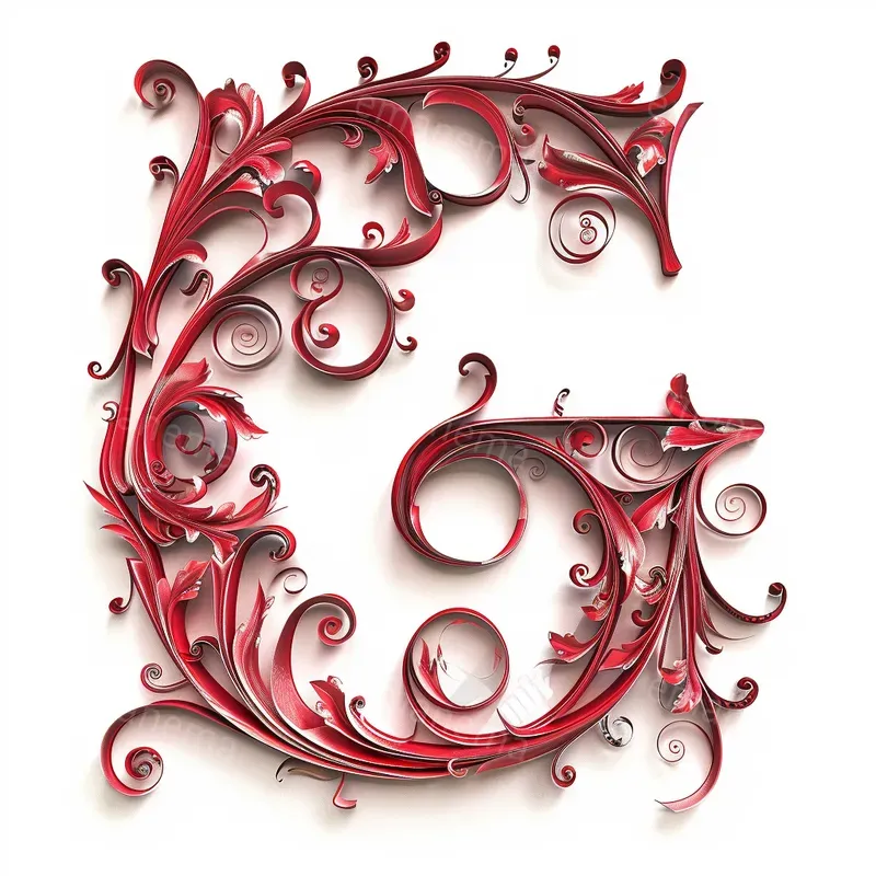 Swirls And Filigree Letters