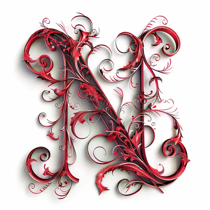 Swirls And Filigree Letters