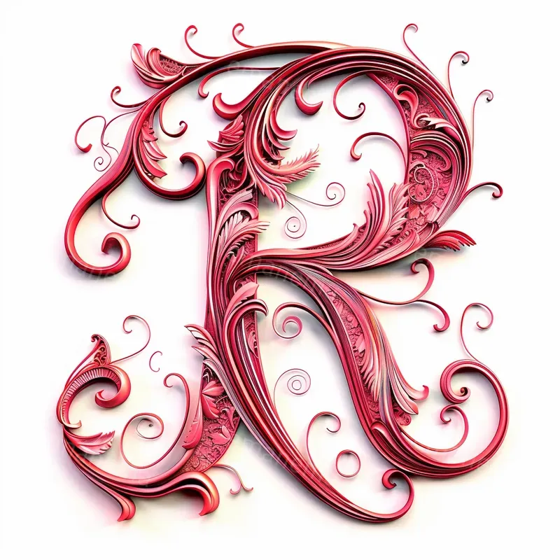Swirls And Filigree Letters