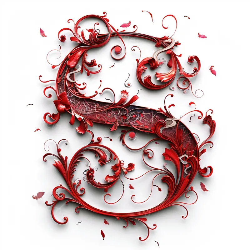 Swirls And Filigree Letters