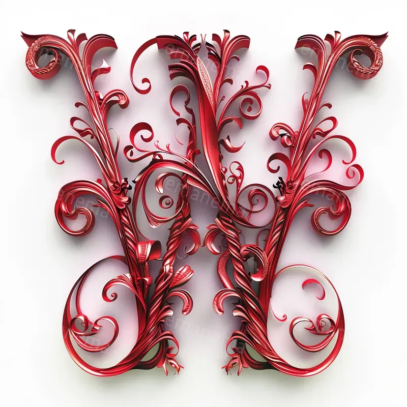 Swirls And Filigree Letters