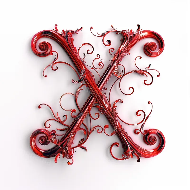 Swirls And Filigree Letters