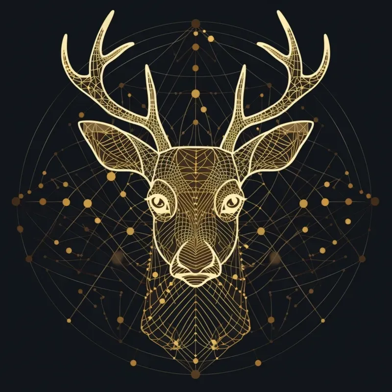 3D Star Geometry Art