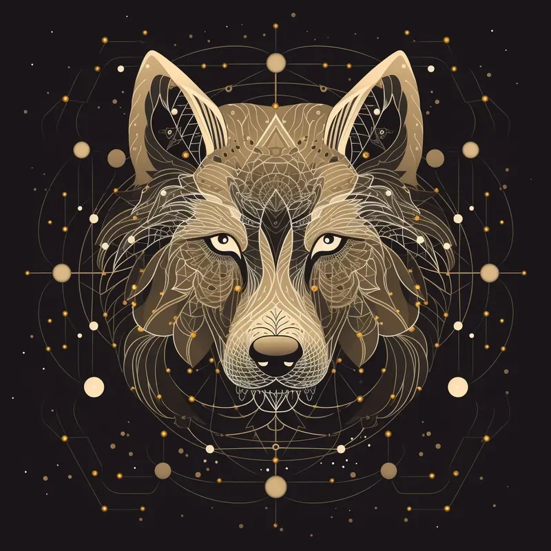 3D Star Geometry Art