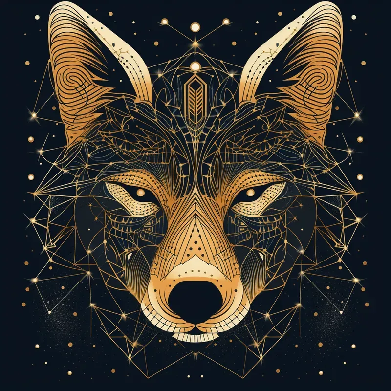 3D Star Geometry Art