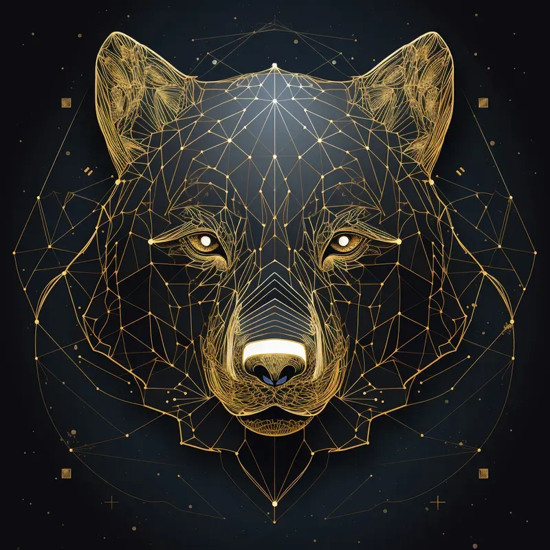 3D Star Geometry Art