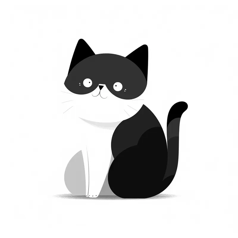 Black White Simple Art