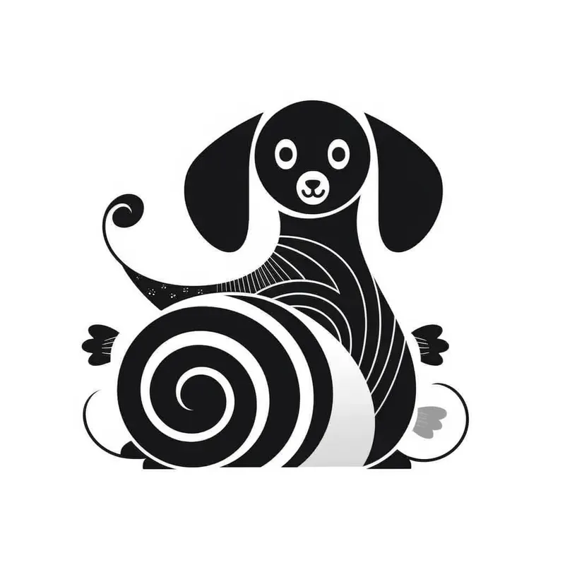 Black White Simple Art