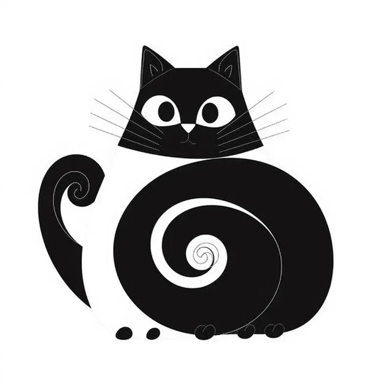 Black White Simple Art