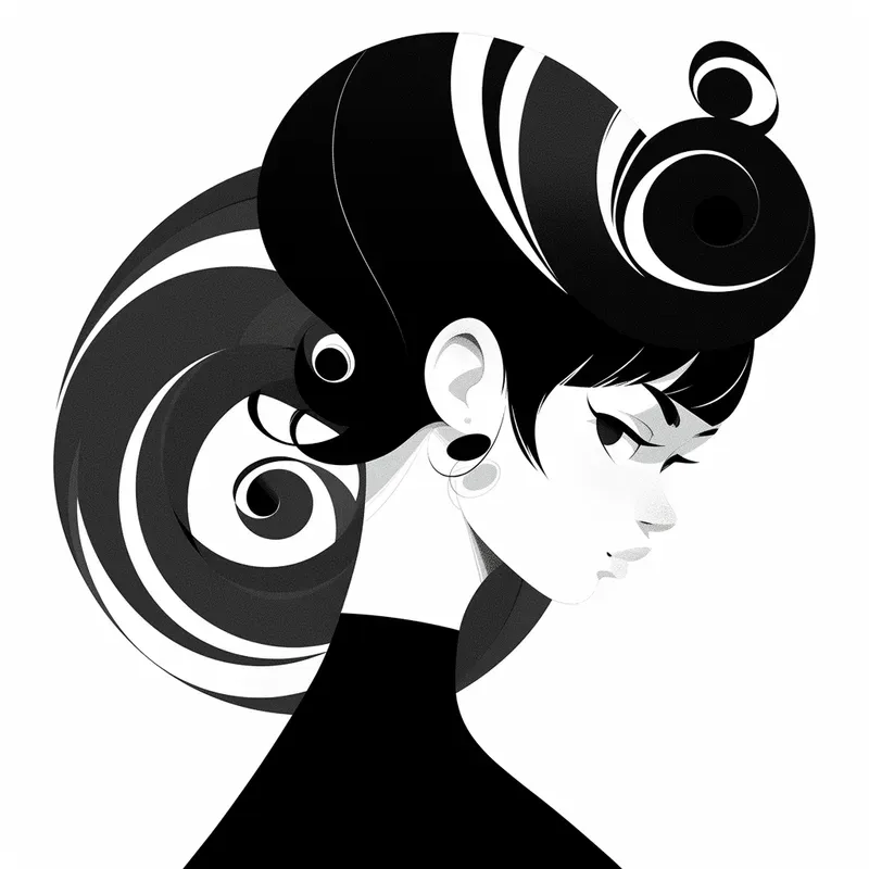 Black White Simple Art