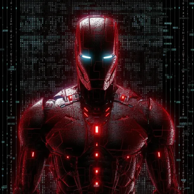 Super Cool Matrix Style Super Heroes