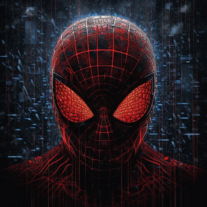 Super Cool Matrix Style Super Heroes
