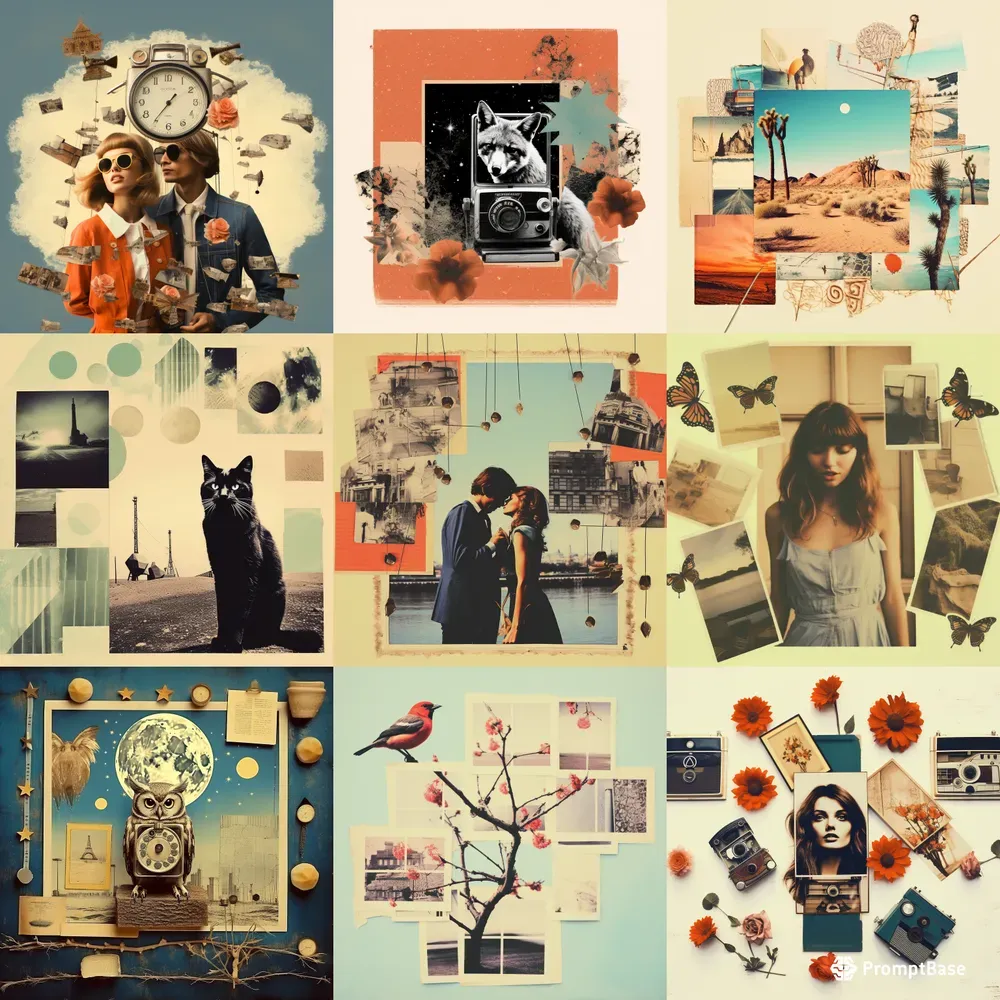 Whimsical Polaroids 70s Selfie Art