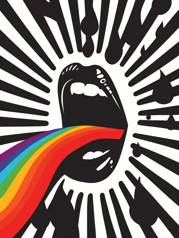 Prism Burst Silhouettes