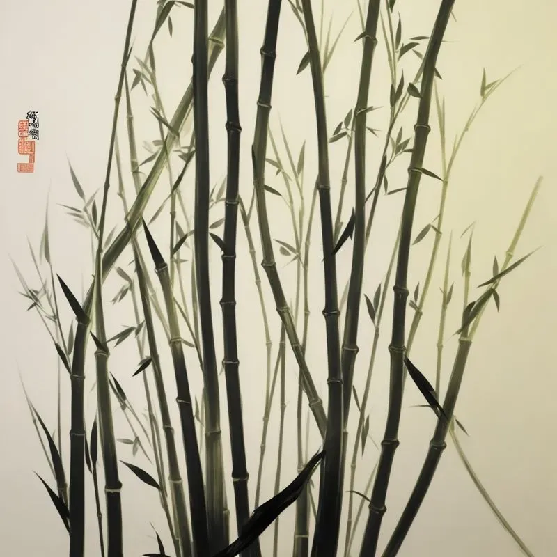 Chinese Ink Paintings With Calligraphy