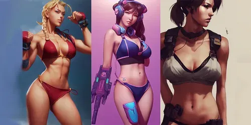 Beautiful Video Game Girls Pin-Up generated by midjourney