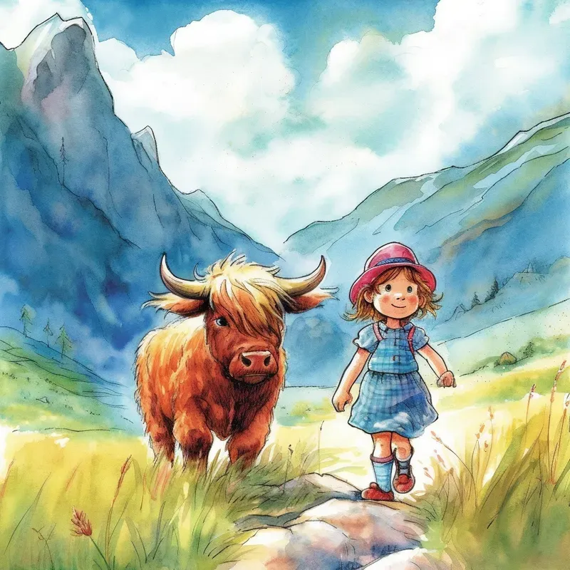 Watercolor Kids Book Illustrations