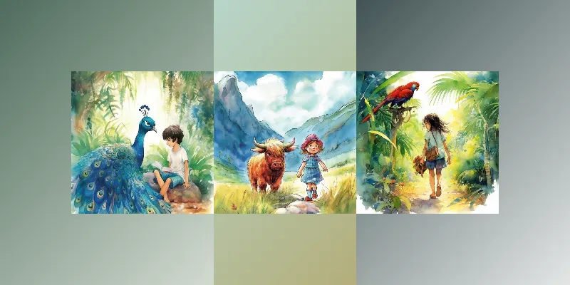 Watercolor Kids Book Illustrations generated by undefined
