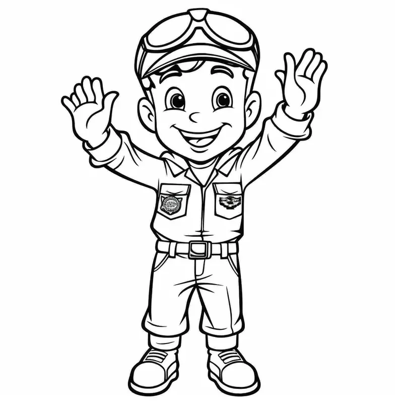 People Occupations Jobs Coloring Books