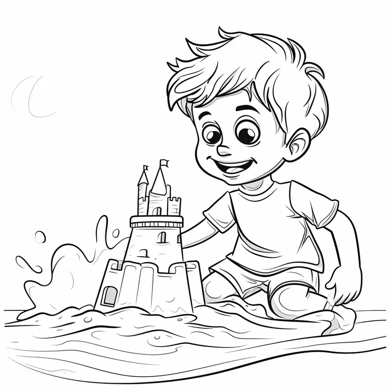 Children Everyday Actions Coloring Books